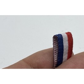 Ruban Etiquette Tissé Tricolore Par 25 Pièces A Coudre -   Etiquette Bleu Blanc Rouge