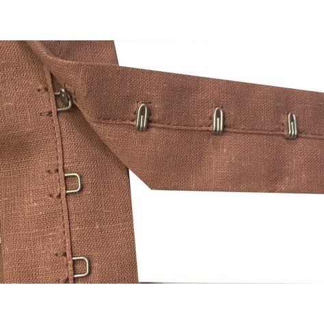 Bande Agrafes Vieux rose  Au Mètre  En Tissu A Coudre, Pour Agrafages Corsets, Lingerie Et Loisirs Créatifs.