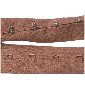 Bande Agrafes Au Mètre Noir En Tissu A Coudre, PourAgrafages corsets, Lingerie Et Loisirs créatifs.