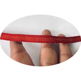 Ruban Sergé En 10 mm Blanc En coton  A Coudre Pour Loisirs Créatifs Et Décorations.