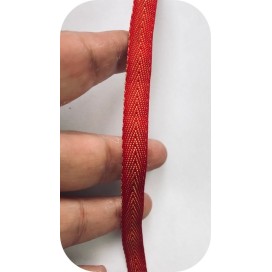 Ruban Sergé En 10 mm Blanc En coton  A Coudre Pour Loisirs Créatifs Et Décorations.