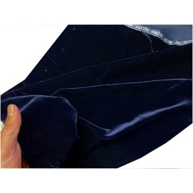 Tissu  Velours Noir En Grande largeur pour Vetements et Ameublement