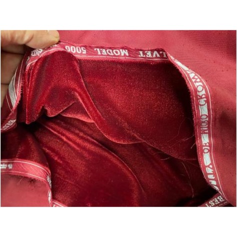 Tissu Velours Bordeaux  En Grande Largeur Pour Vetements Et Ameublement