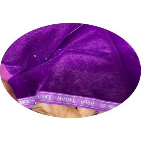 Tissu Velours Violet  En Grande Largeur Pour Vetements Et Ameublement