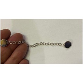 Boutons Avec Chainette Argent, Ornement Décoratif