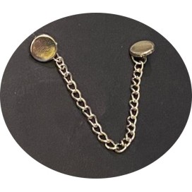 Boutons Avec Chainette Argent, Ornement Décoratif