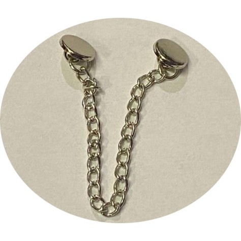 Boutons Avec Chainette Argent, Ornement Décoratif