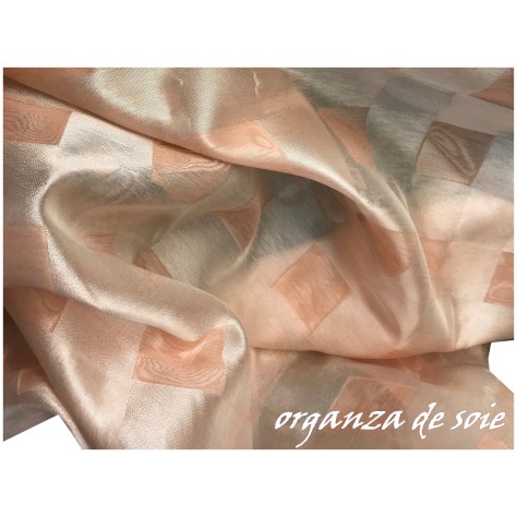 Tissu Organza Broché De Soie Imprimé  Haute Couture Au Mètre Couture.