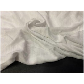 Tissu Jersey  Coton Lycra Blanc au mètre  A Coudre