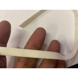 Laminette Ecru Elastique Caoutchouc Lisse Au mètre  A Coudre, Ruban Lycra Blanc Pour Maillot De Bain  Lingerie.