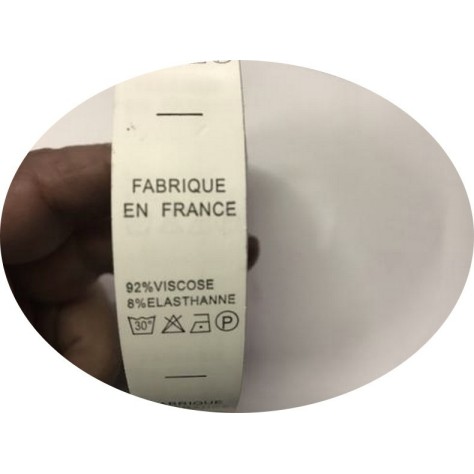 Etiquettes De Vêtements " 92 % Viscose 8 % Elasthanne" x  Par 800 Pièces A Coudre De Composition Textile , Contexture.
