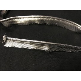 Passepoil En Lurex Argent Pour Finitions Et Bordure De Vetements