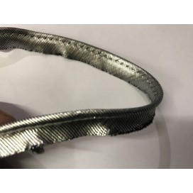 Passepoil En Lurex Argent Pour Finitions Et Bordure De Vetements