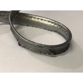 Passepoil En Lurex Argent Pour Finitions Et Bordure De Vetements
