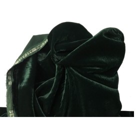Tissu  Velours NOIR  En Grande Largeur Pour Vetements Et Ameublement