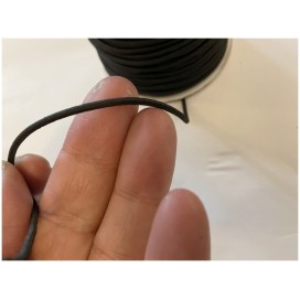 Cordon Elastique  NOIR  Rond  En 2 mm X 100 Mètres A Coudre Pour Loisirs Créatifs.