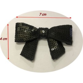 Nœuds Papillon A sequins Noir Pour Décorer Et Customiser