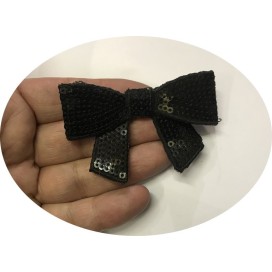 Nœuds Papillon A sequins Noir Pour Décorer Et Customiser