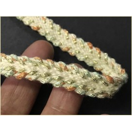 Galon  Style " Chanel" Beige Doré Au Mètre