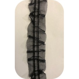 Galon Ruban Tulle résille Noir Au Mètre.