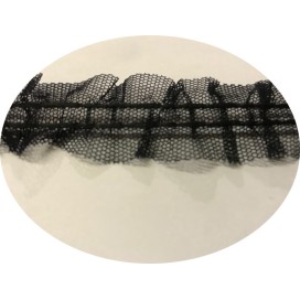 Galon Ruban Tulle résille Noir Au Mètre.