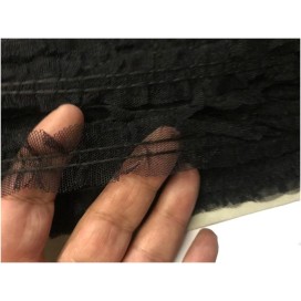 Galon Ruban Tulle résille Noir Au Mètre.