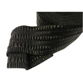 Ruban Simili Cuir Drapé Lycra Au Mètre En  6 Cm Mat Noir A Coudre Pour Vetements  Décorations