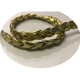 Galon Ruban Tressé En Simili Cuir Doré OR A Coudre Pour Loisirs Créatifs Et Décorations.