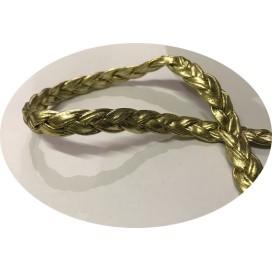 Galon Ruban Tressé En Simili Cuir Doré OR A Coudre Pour Loisirs Créatifs Et Décorations.