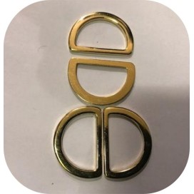 Etrier Boucle Métal Doré Demi Rond Plat En 2.8 Cm Pour Sangle, Maroquinerie Et Vetements