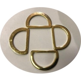 Etrier Boucle Métal Doré Demi Rond Plat En 2.8 Cm Pour Sangle, Maroquinerie Et Vetements