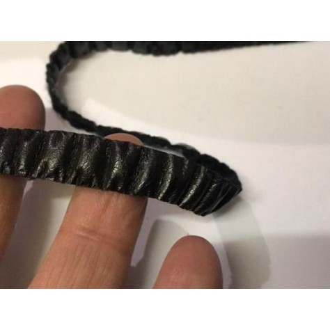 Ruban Simili Cuir Drapé Lycra Au Mètre En  10 mm Mat Marron A Coudre Pour Vetements  Décorations