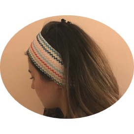 Elastique Plat Croquet Multicolore Sur Fond Blanc En 7 Cm Au Mètre Couture