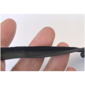 Ruban  Passepoil Daim Noir Au Mètre A Coudre.