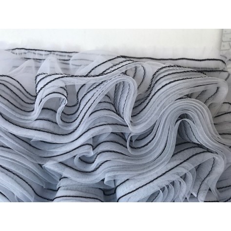 Ruban A Volant Organza élastique Blanc  Pour Customiations Et DécorationsA Coudre