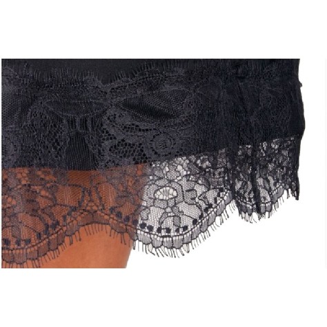 Dentelle Chantilly Fine Couture En 10 Cm  A Coudre Noir.