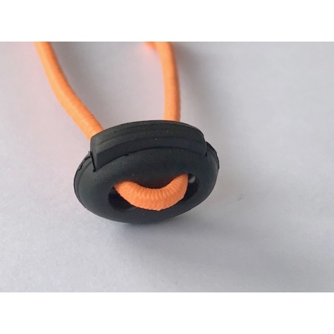 Bloc-Cordon Noir  2 Trous, Arrêts Pour Cordon