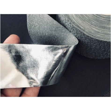 Ruban Simili Cuir Argent Au Mètre En  5 Cm  A Coudre Pour Vetements  Décorations