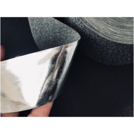 Ruban Simili Cuir Argent Au Mètre En  5 Cm  A Coudre Pour Vetements  Décorations