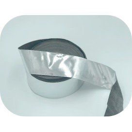 Ruban Simili Cuir Argent Au Mètre En  5 Cm  A Coudre Pour Vetements  Décorations