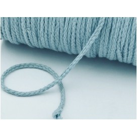 Cordon Coton Tréssé Bleu Marine Au Mètre