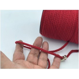 Cordon Coton Tréssé Bleu Ciel Au Mètre