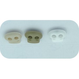 Bloc-Cordon kaki  2 Trous, Arrêts Stop Pour Cordon