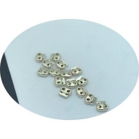 Bloc-Cordon Doré  Mat En 2 Trous, Arrêts Stop Pour Cordon