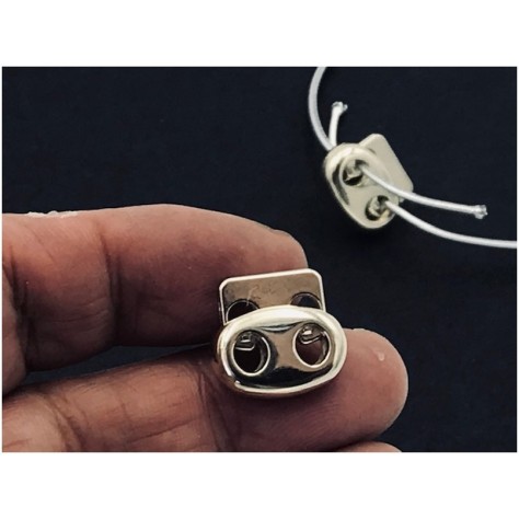 Bloc-Cordon Doré  Mat En 2 Trous, Arrêts Stop Pour Cordon