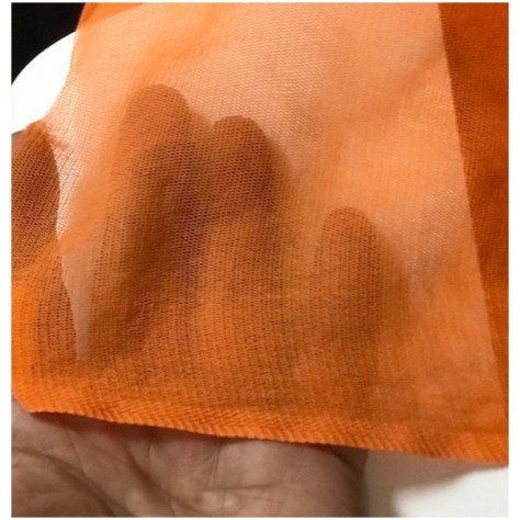 Tissu Résille Lycra Au Mètre Orange Pour Justaucorps.