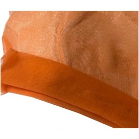 Tissu Résille Lycra Au Mètre en Couleur Orange Pour Justaucorps.
