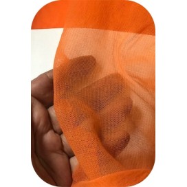 Tissu Résille Lycra Au Mètre en Couleur Orange Pour Justaucorps.