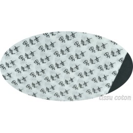 Tissu Voile de Coton Blanc Imprimé Lettre chinoise  Au Mètre En Grande Largeur