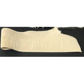 Elastique Plat Fripé et Brodé  Ecru En 7.5 Cm Au Mètre A Coudre  Pour Ceintures Loisirs Créatifs La Customisations.